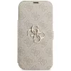 GUESS Book 4G Metal Logo -folio-kotelo iPhone 18 Pro Max / 17 Pro Max - pinkki