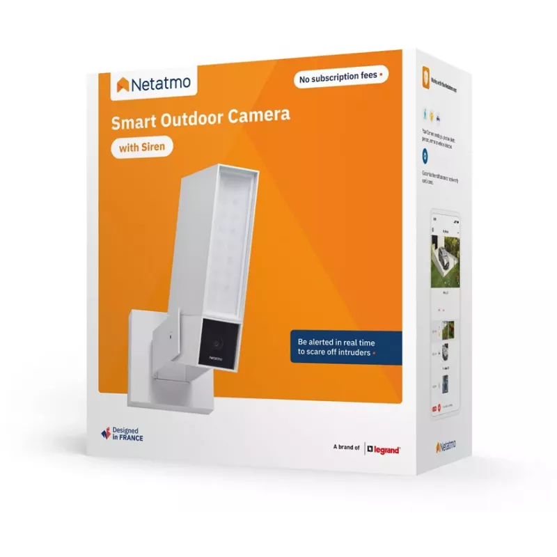 Netatmo Smart Outdoor -kamera sireenillä NOC-S-W-EC (valkoinen)