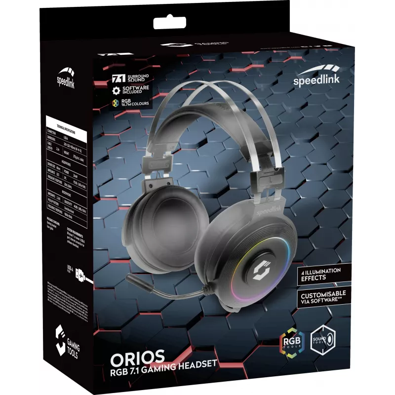 Speedlink Orios -kuulokemikrofoni (SL-860005-BK)