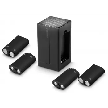 Speedlink Juizz kaksois-USB-laturi, yhteensopiva: Xbox (SL-260003-BK)