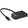 Speedlink Snappy Evo USB-C - 4-porttinen USB 3.0 -keskitin (SL-140202-BK)