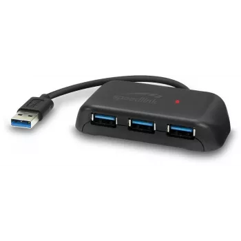 Speedlink Snappy Evo 4-porttinen USB 3.1 -keskitin (SL-140109-BK)