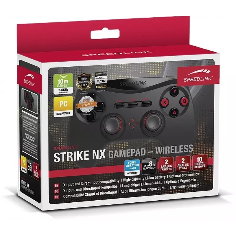 Speedlink Strike NX langaton peliohjain PC:lle/PS3:lle, musta (SL-650100-BK-01)