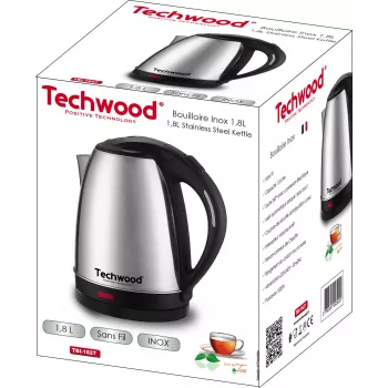 Techwood TBI-1827 langaton ruostumattomasta teräksestä valmistettu vedenkeitin, 1.8 L (TBI-1827)