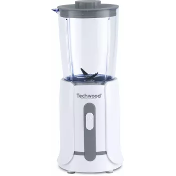 Techwood TBL-201 1,5L pöytämikseri, 300W, ruostumattomat terät, jäänmurskaus, valkoinen
