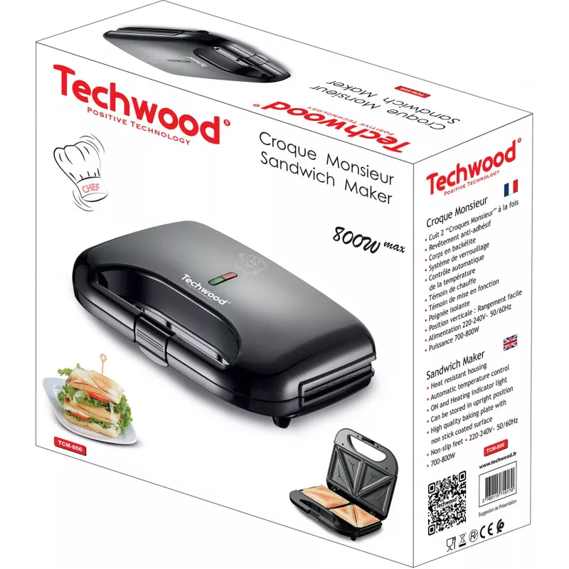 Techwood TCM-806 voileipägrilli (TCM-806)