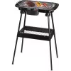 Techwood TBQ-836P sähkögrilli jalustalla, 2000W, 36,5 cm kromattu grilli, musta