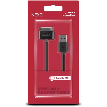 Speedlink Nexo synkronointi- ja latauskaapeli Samsung Galaxy Tab (SL-7503-BK)