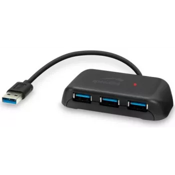 Speedlink Snappy Evo 4-porttinen USB 3.0 -keskitin (SL-140106-BK)