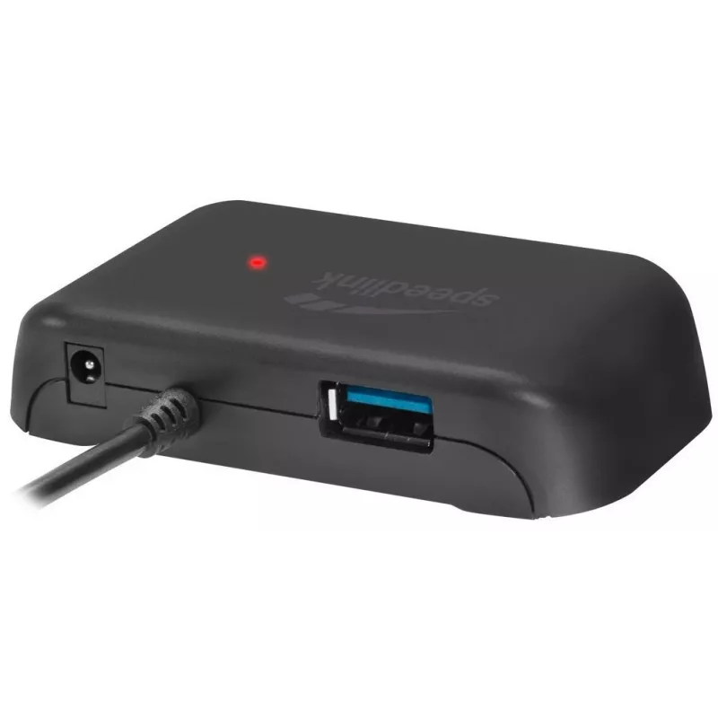 Speedlink Snappy Evo 4-porttinen USB 3.0 -keskitin (SL-140106-BK)