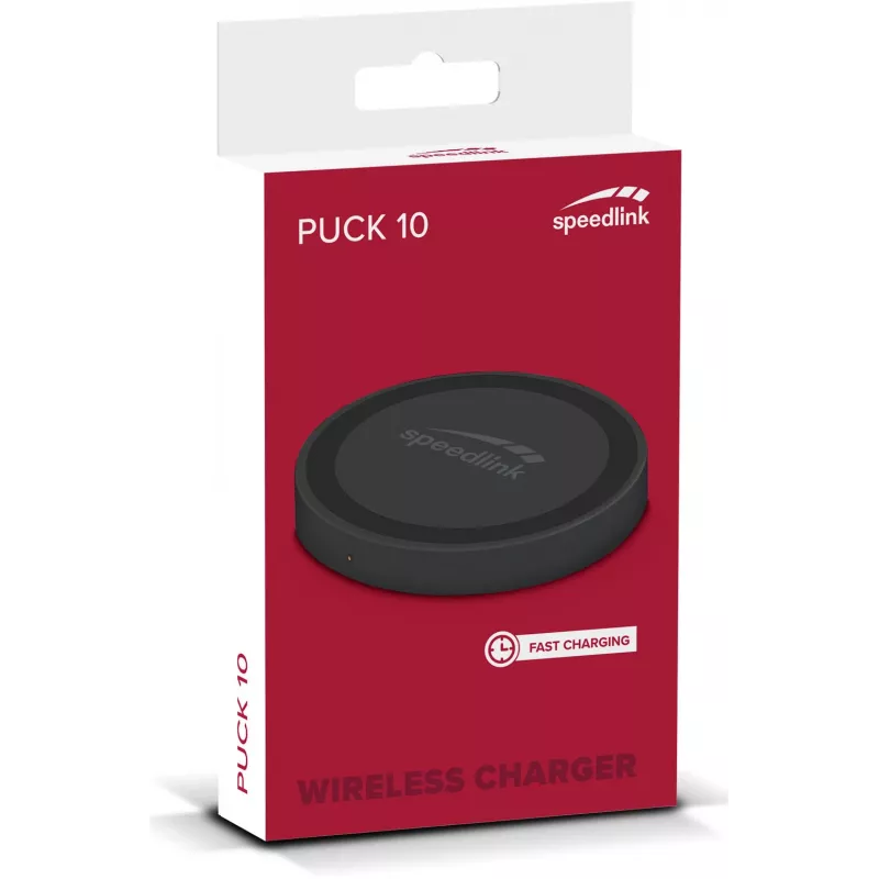 Speedlink Puck 10 nopea langaton laturi, musta (SL-690403-BK)