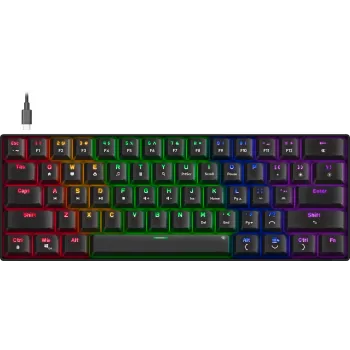 Speedlink Atmos RGB Rainbow näppäimistö, US-asettelu (SL-670015-BK-US)