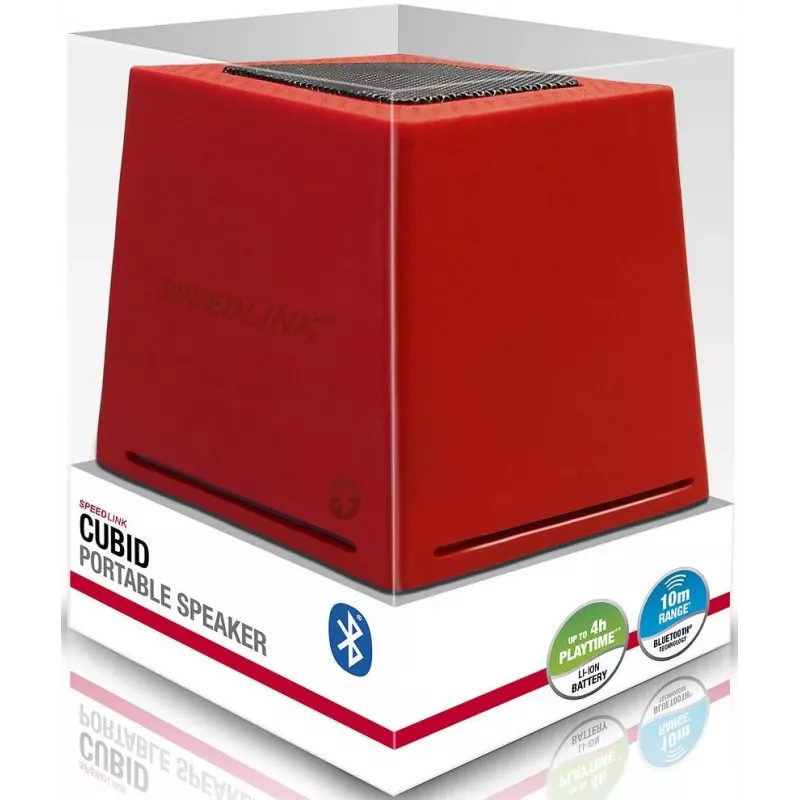 Speedlink Cubid BT kaiutin, punainen (SL-8904-RD)