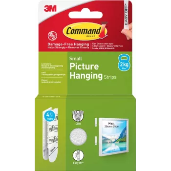 3M Command-kiinnitysliuskat pienet, 4 kpl, valkoiset (7100337181)