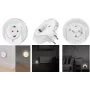 LogiLink LED-yövalo-pistorasia hämärätunnistimella ja 1x CEE 7/3 (LED012)