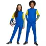 adidas Squadra 25 lasten harjoitushousut - sininen/keltainen - koko 152 cm (JP3154)