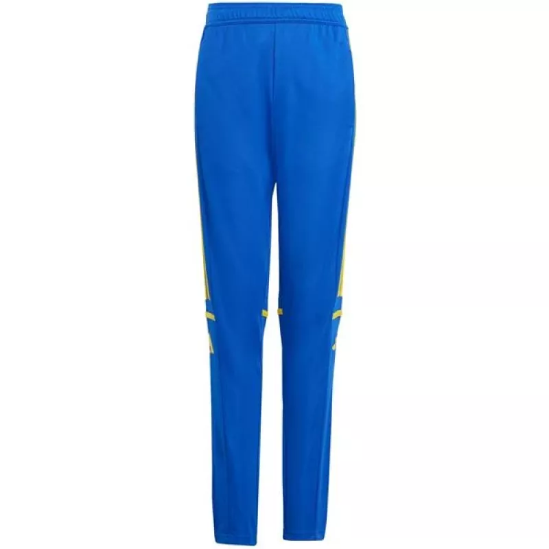 adidas Squadra 25 lasten harjoitushousut - sininen/keltainen - koko 152 cm (JP3154)