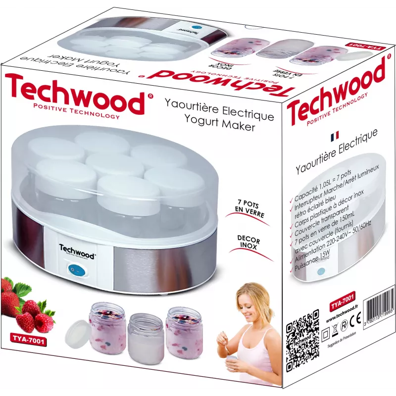 Techwood TYA-7001 sähköinen jogurttikone (TYA-7001)