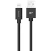 Silicon Power Boost Link PVC LK15AL lataus- ja datakaapeli, USB-A - Lightning, MFi-sertifioitu, 1 m, jopa 12 W, musta