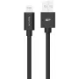 Silicon Power Boost Link PVC LK15AL lataus- ja datakaapeli, USB-A - Lightning, MFi-sertifioitu, 1 m, jopa 12 W, musta