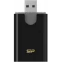 Silicon Power Combo SD/microSD-kortinlukija, USB 3.2 Gen 1 Type-A, musta (SPU3AT5REDEL300K)