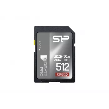 Silicon Power 512GB SDXC UHS-II V60 -muistikortti - 280MB/s luku, 150MB/s kirjoitus