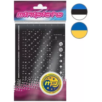 Kolm Lõvi Minipicto viro/ukraina, näppäimistötarrat (KB-UNI-ESTUKR02TW-BL)