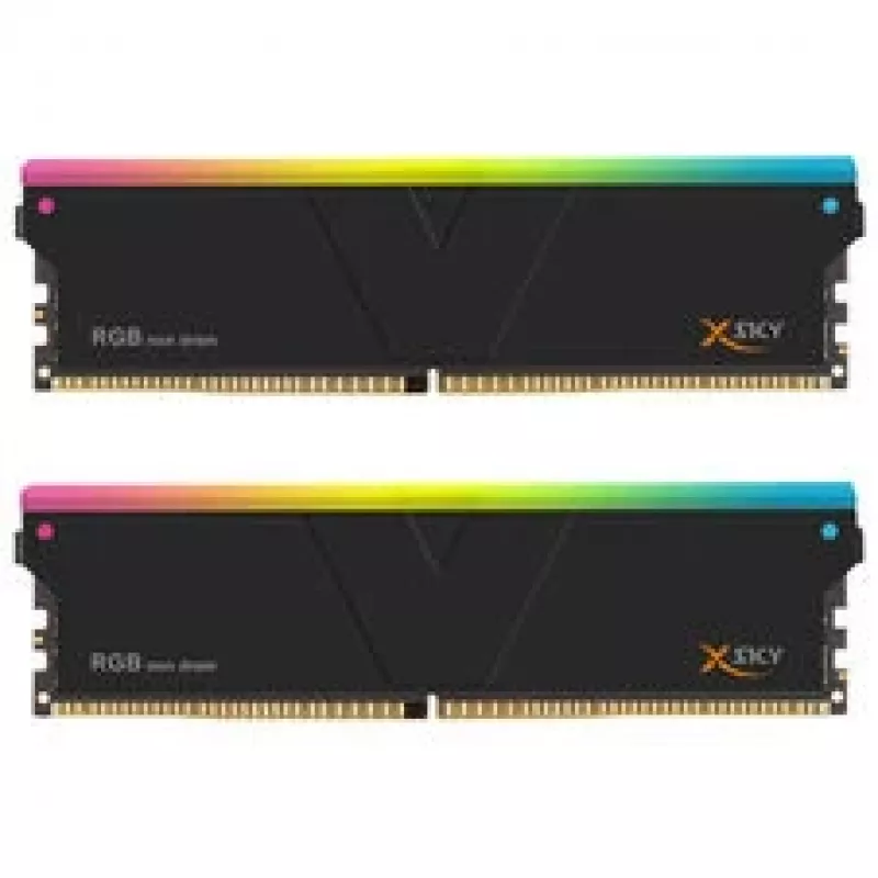 V-Color Manta XSky RGB täytekit DDR5:lle, ilman DRAM, ARGB - dual-kit, musta