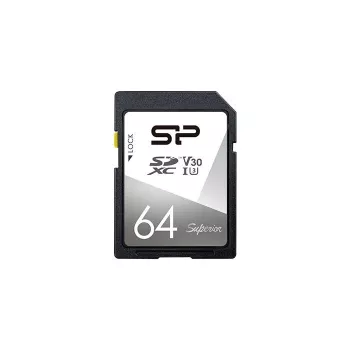 Silicon Power 64GB SDXC UHS-I U3 V30 muistikortti - 100 MB/s luku, 80 MB/s kirjoitus, 4K-video