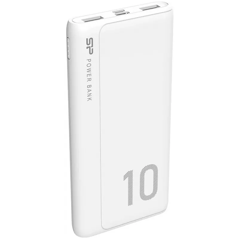 Silicon Power GP15 10000 mAh virtapankki, valkoinen (SP10KMAPBKGP150W)