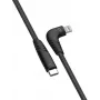 Silicon Power Boost Link Nylon LK50CL USB-C - Lightning -kaapeli, 1 m, harmaa