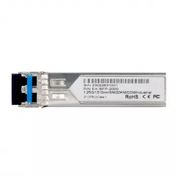 EXSYS EX-SFP-2000 SFP-lähetin-vastaanotin LC yksimuotokuitu duplex 20km - 1,25 Gbit/s