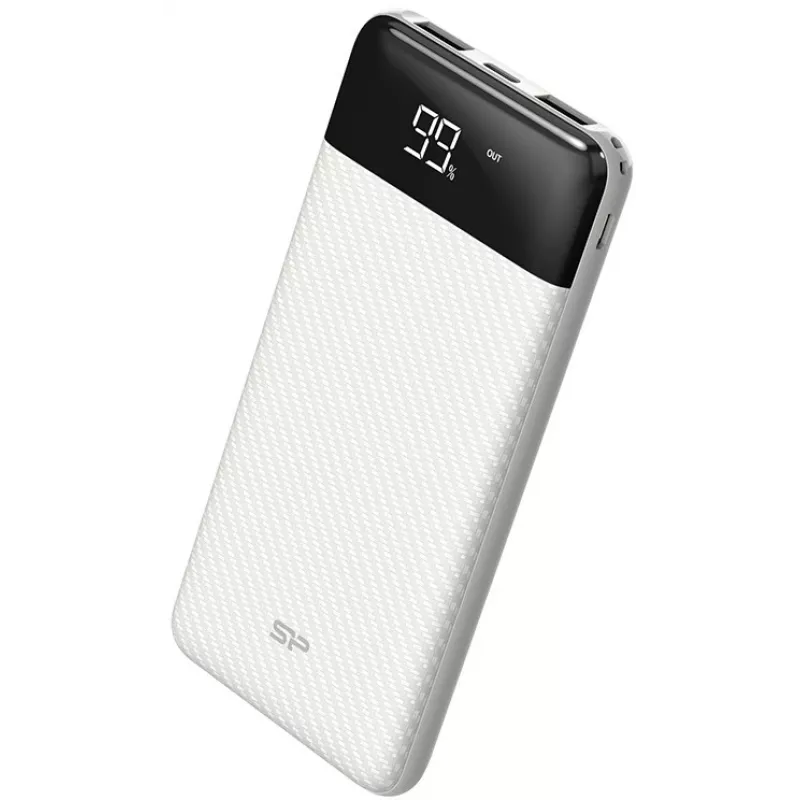 Silicon Power GP28 10000 mAh virtapankki, valkoinen (SP10KMAPBKGP280W)