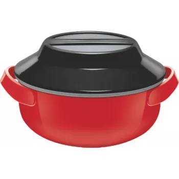 Milton Microwow 1000 eristetty pata, 0,82 L, punainen (MT-6491-P)