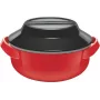 Milton Microwow 1000 eristetty pata, 0,82 L, punainen (MT-6491-P)
