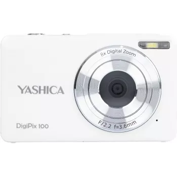 Yashica DigiPix 100 -digikamera, valkoinen (YAS-DG100PP-WH)
