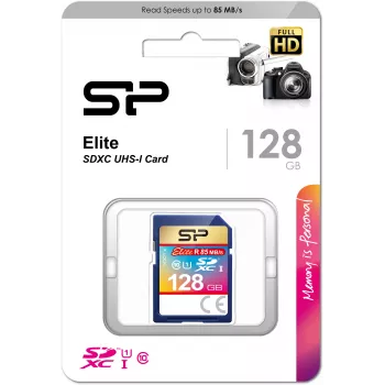 Silicon Power 128GB SDXC UHS-I U1 V10 muistikortti