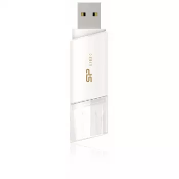 Silicon Power Blaze B06 32GB USB 3.2 Gen 1 flash-asema, sisäänvedettävä, valkoinen