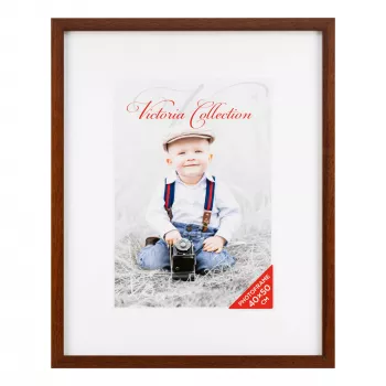 Victoria Collection Cubo valokuvakehys 40x50, ruskea (21426)
