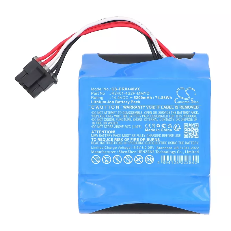 Cameron Sino CS-DRX440VX akku Dreame X40 / X40 Pro -laitteelle (R2401-4s2p-mmyd / R2401-4s2p-xdev)
