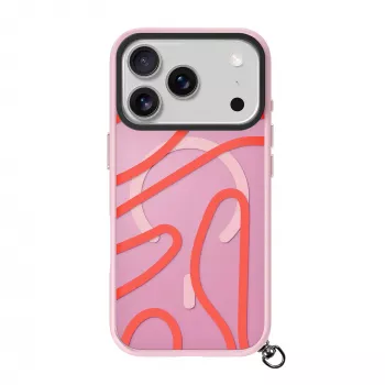 LAUT Keyko Pop -kotelo iPhone 17 Pro, Rosy Wave