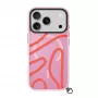 LAUT Keyko Pop -kotelo iPhone 17 Pro, Rosy Wave