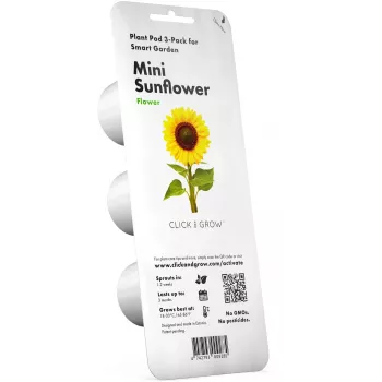 Click & Grow mini-auringonkukka-kasvatuskapselit Smart Gardeniin, 3 kpl:n pakkaus (SGR65X3)