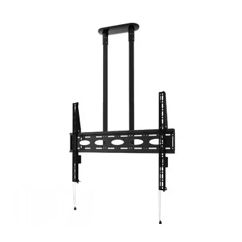 B-TECH AV BT8448-150/BB erittäin suuri yleiskattokiinnike litteille näytöille 1,5 m varrella Ø50 mm, VESA enintään 1100x700, 130 kg, musta