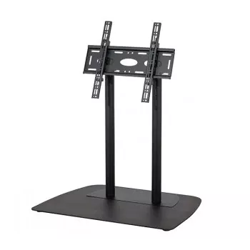B-TECH AV SYSTEM X - Yleinen matala lattialle asennettava jalusta litteille näytöille (VESA 600 x 400) - 0,75 m Ø50 mm pylväät