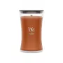 WoodWick Saffron Smoke suuri tiimalasilasi-kynttilä 609,5g