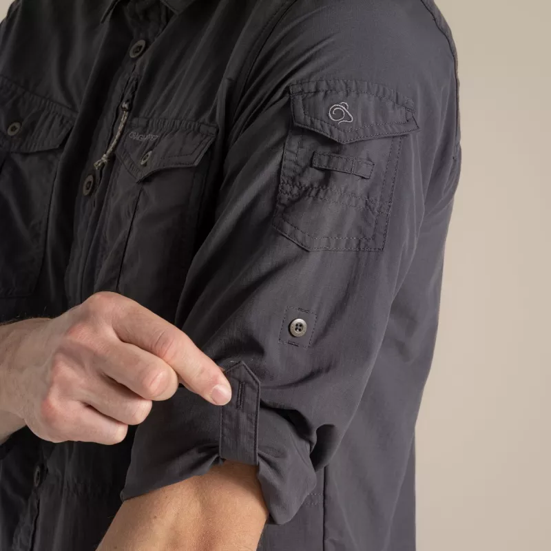 Craghoppers NosiLife Adventure LS paita III - musta pippuri - L
