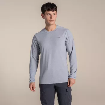 Craghoppers NosiLife Abel pitkähihainen paita - soft grey marl - koko M