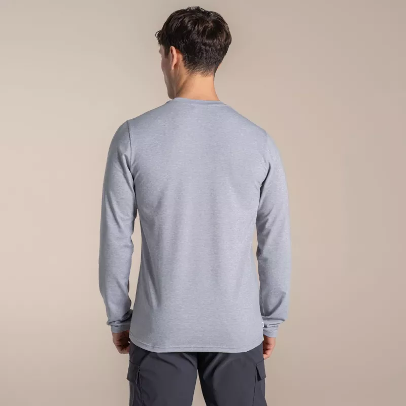 Craghoppers NosiLife Abel pitkähihainen paita - soft grey marl - koko M