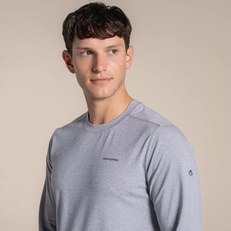 Craghoppers NosiLife Abel pitkähihainen paita - soft grey marl - koko M
